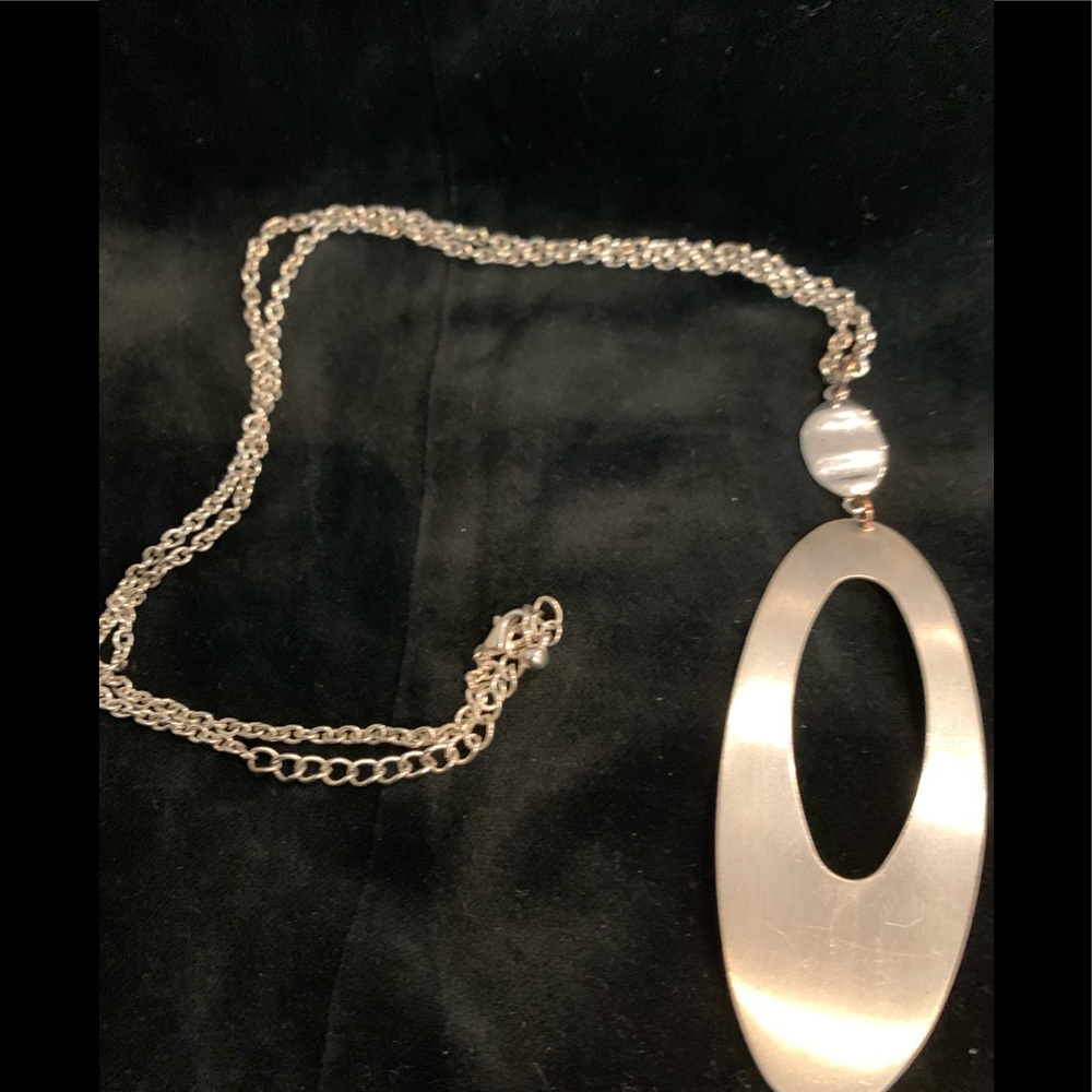 Costume necklace silver 13 inch chain 😀4 for $20